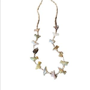 Vintage 70s semi precious animal stone necklace